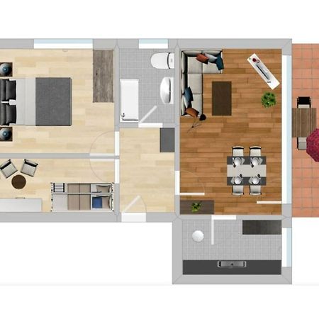 Ferienwohnung Wilde7 Seebach Bagian luar foto